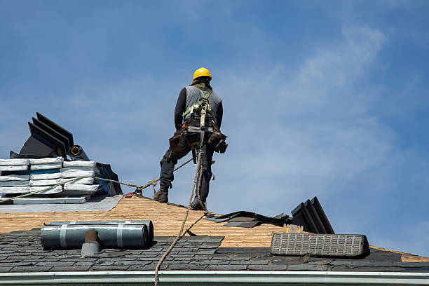 Professional Roofing technician working in Gillett, PA